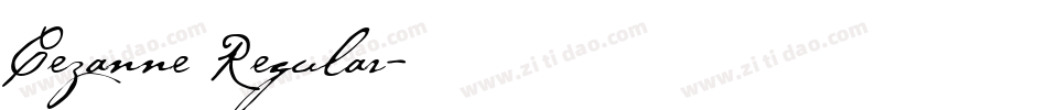 Cezanne Regular字体转换